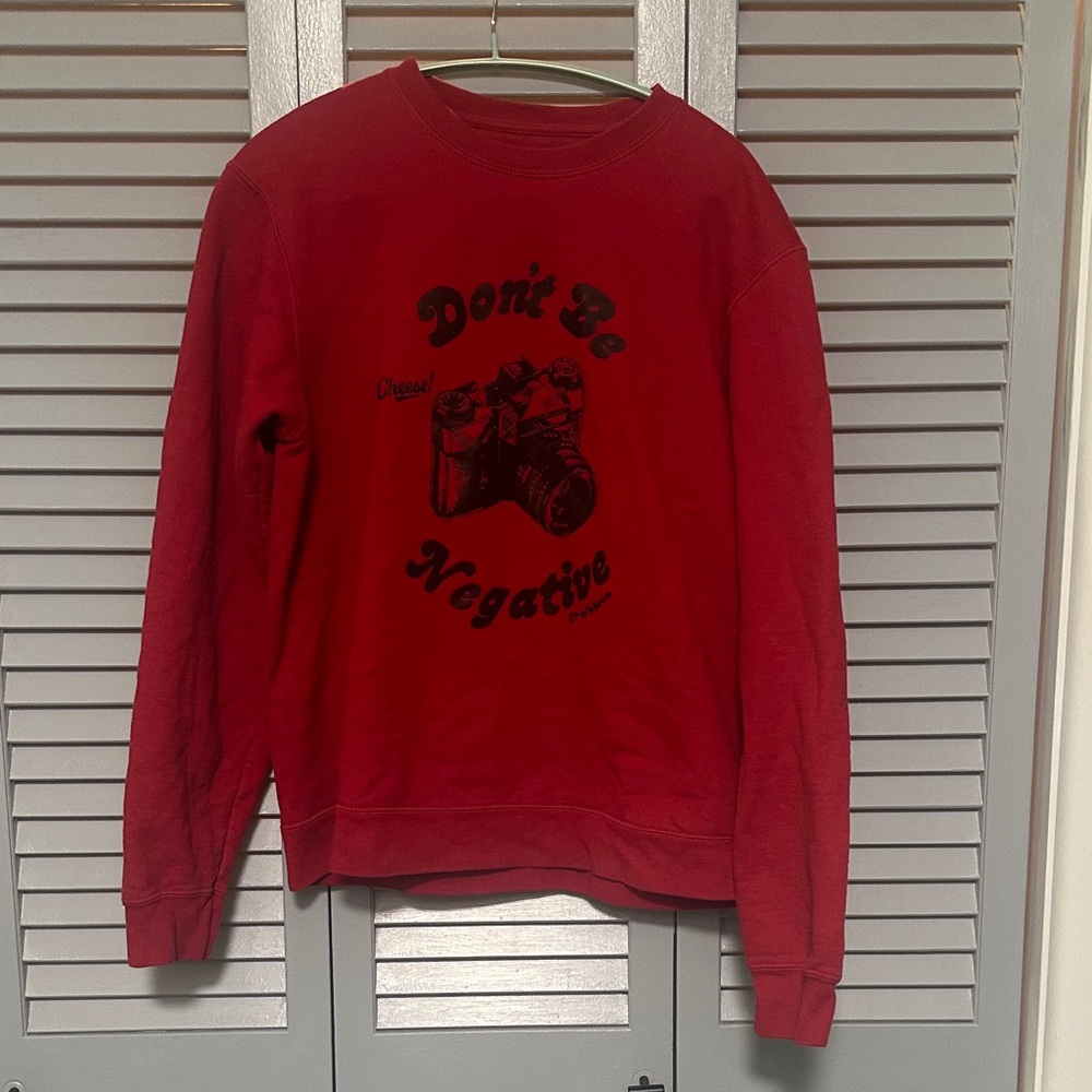 Red Graphic Sweater